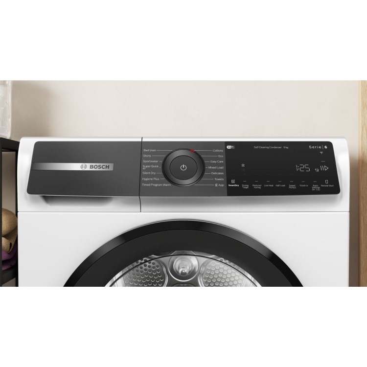 Bosch Series 6 9kg Heat Pump Tumble Dryer - White