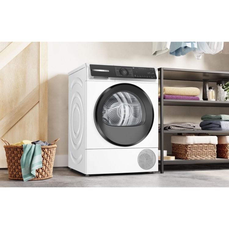 Bosch Series 6 9kg Heat Pump Tumble Dryer - White