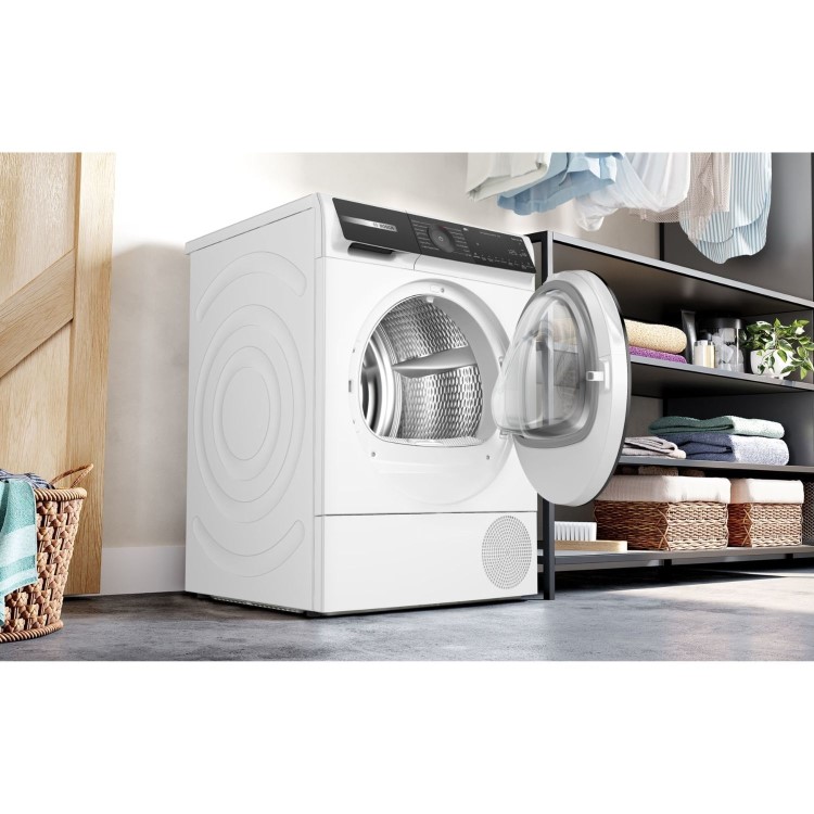 Bosch Series 6 9kg Heat Pump Tumble Dryer - White