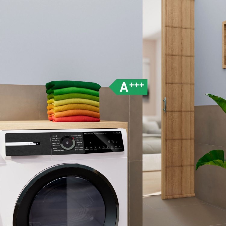 Bosch Series 6 9kg Heat Pump Tumble Dryer - Wi-Fi Connected A+++ Rated - White