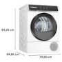 Bosch Series 6 9kg Heat Pump Tumble Dryer - Wi-Fi Connected A+++ Rated - White