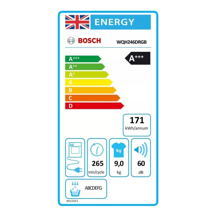 Bosch Series 6 9kg Heat Pump Tumble Dryer - Graphite