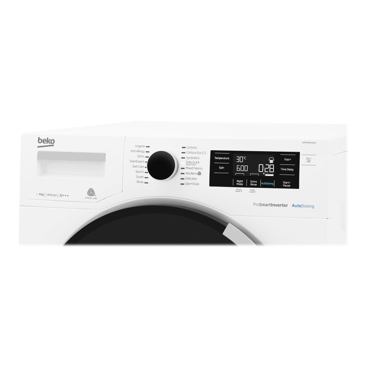 Beko WR94PB44DW 9kg 1400rpm Freestanding Washing Machine With 28 Min Quick Wash - White
