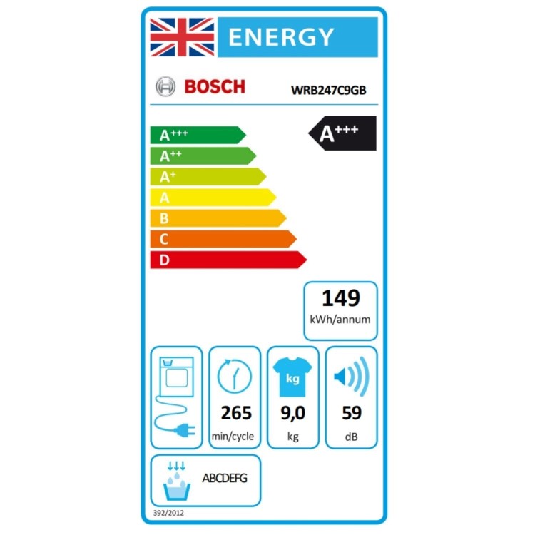 Bosch Series 8 9kg Heat Pump Tumble Dryer - A+++ Rated - White