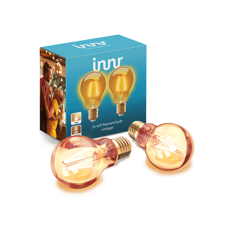 Innr Wifi E27 Filament Bulb Vintage 2200K 350lm 2 Pack