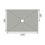 1200x900mm Wet Room Tileable Shower Tray Former with Square Centre Drain - Live Your Colour