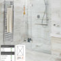 1400x900mm Wet Room Tileable Shower Tray Former with Square Centre Drain - Live Your Colour