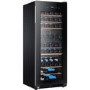 GRADE A1 - Haier WS53GDA 53 Bottle Dual Zone Wine Cooler - Black
