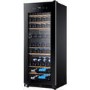 GRADE A1 - Haier WS53GDA 53 Bottle Dual Zone Wine Cooler - Black