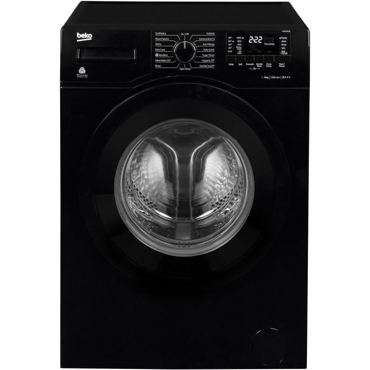 Beko WS832425B 8kg 1300rpm Freestanding Washing Machine - Black