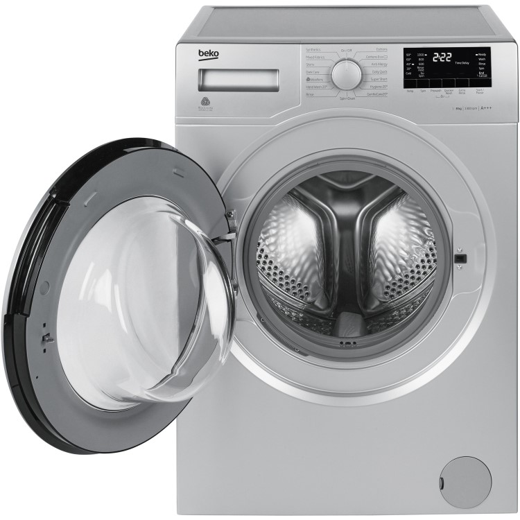 GRADE A2 - Beko WS832425S 8kg 1300rpm Freestanding Washing Machine - Silver