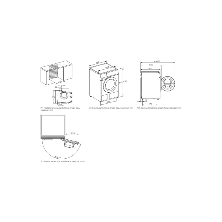 Miele W1 7kg 1400rpm Washing Machine - White