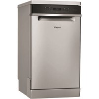 Whirlpool WSFO3T223PCX 7 Place Slimline Freestanding Dishwasher - Stainless Steel