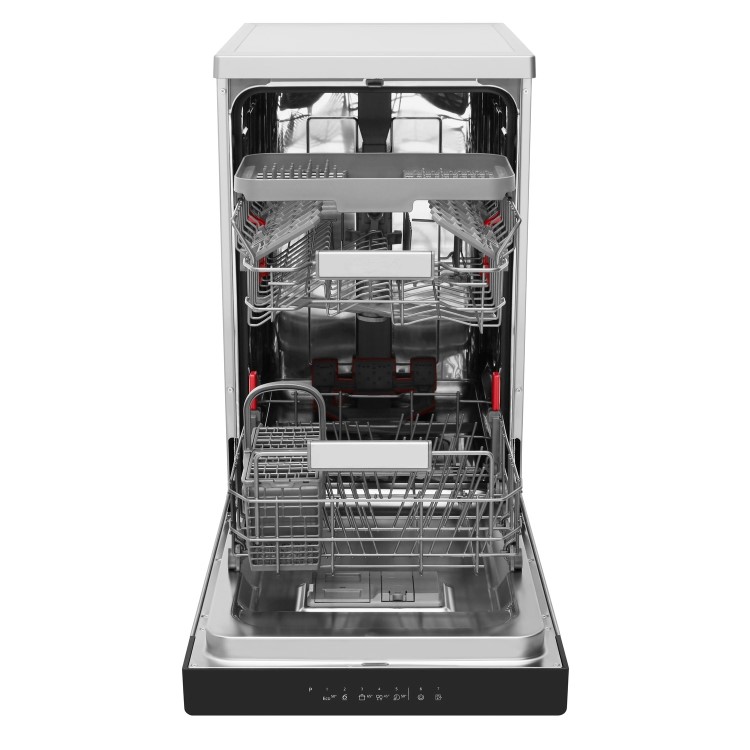 Whirlpool WSFO3T223PCX 7 Place Slimline Freestanding Dishwasher - Stainless Steel