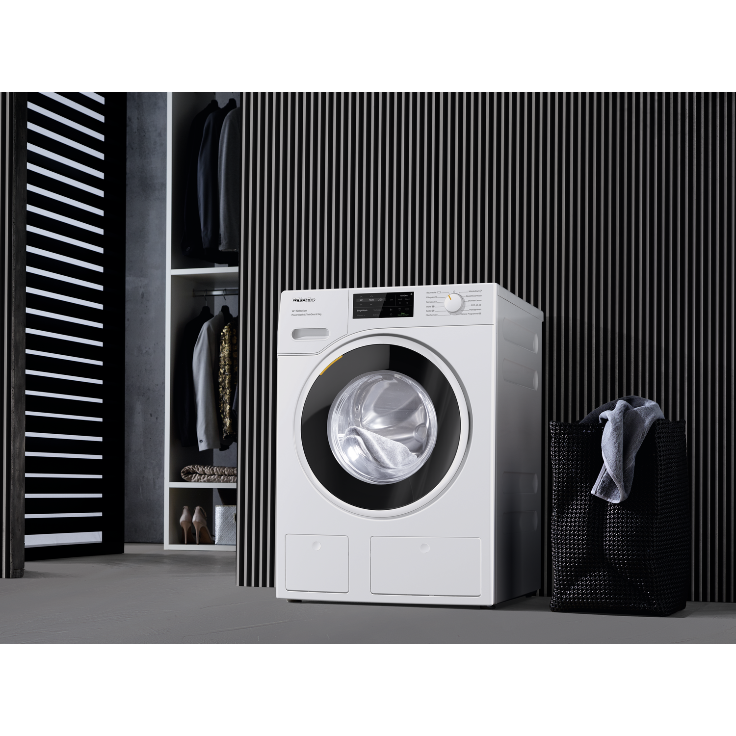 Miele WSI863 Freestanding Washing Machine with TwinDos And Quick Powerwash 1600RPM Spin White 9kg Load 