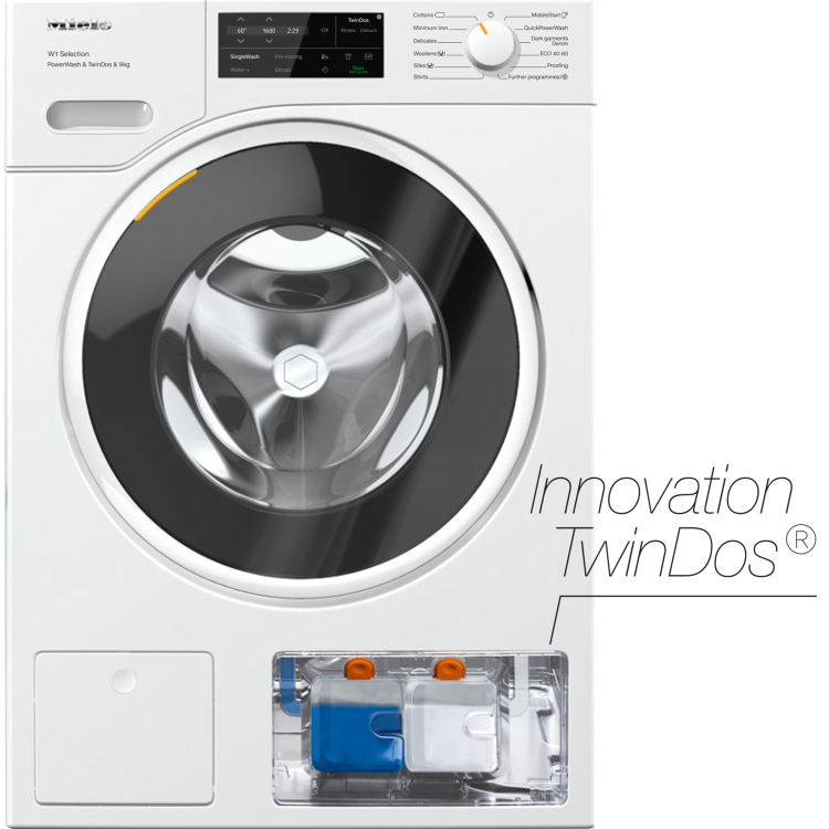 Miele 9kg 1600prm Freestanding Washing Machine - White