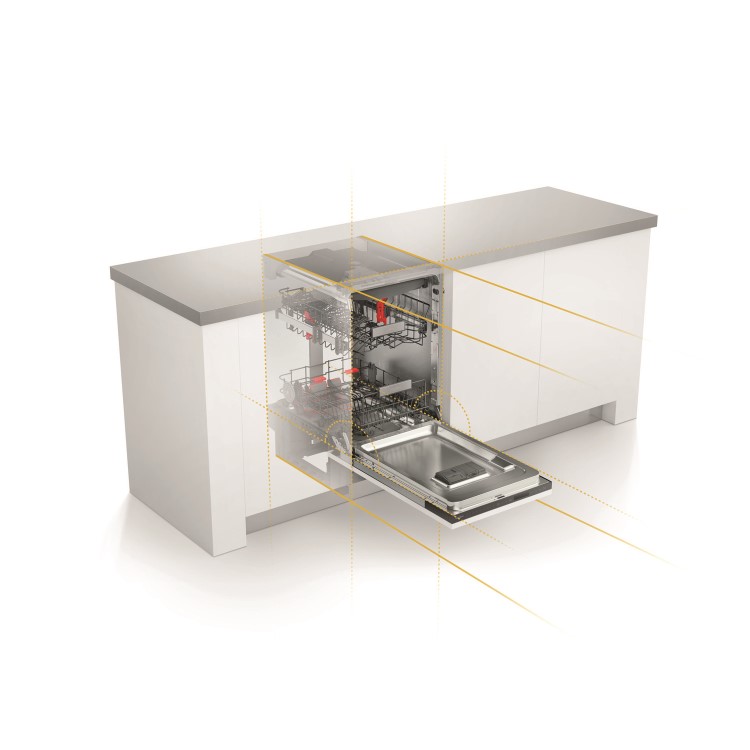 Whirlpool WSIO3T223PCEX WSIO3T223P 10 Place Slimline Fully Integrated Dishwasher with Quick Wash - Stainless Steel