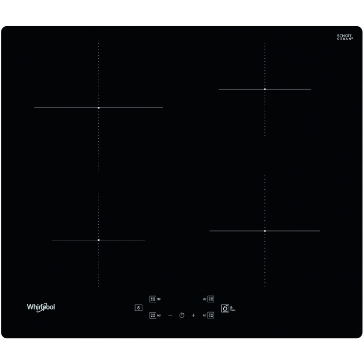 Whirlpool WSQ2160NE Touch Control 4 Zone Induction Hob - Black