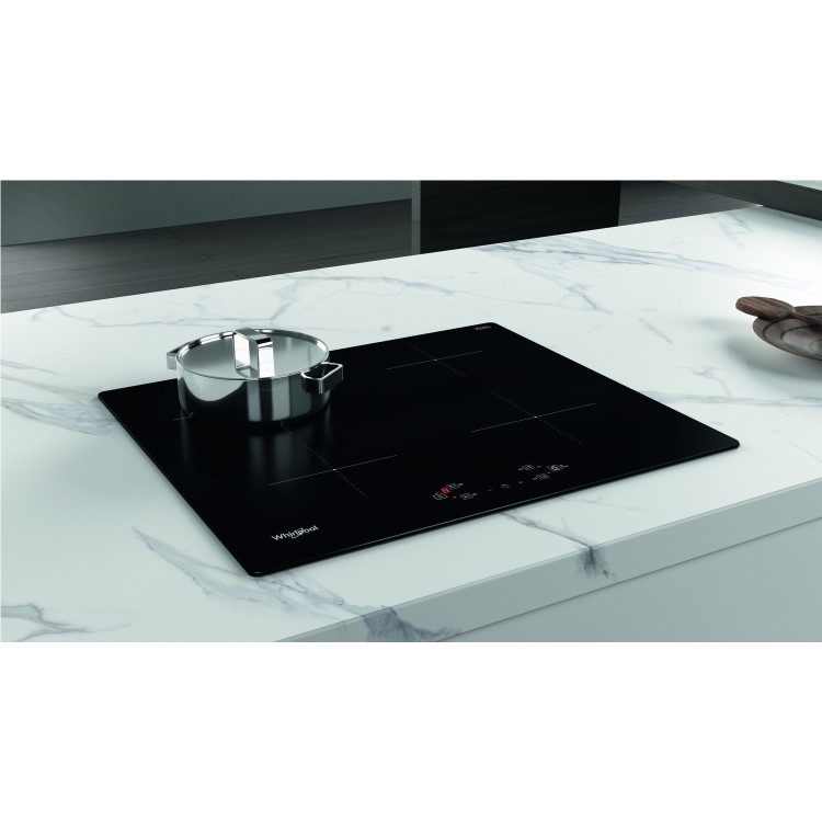 Whirlpool WSQ2160NE Touch Control 4 Zone Induction Hob - Black