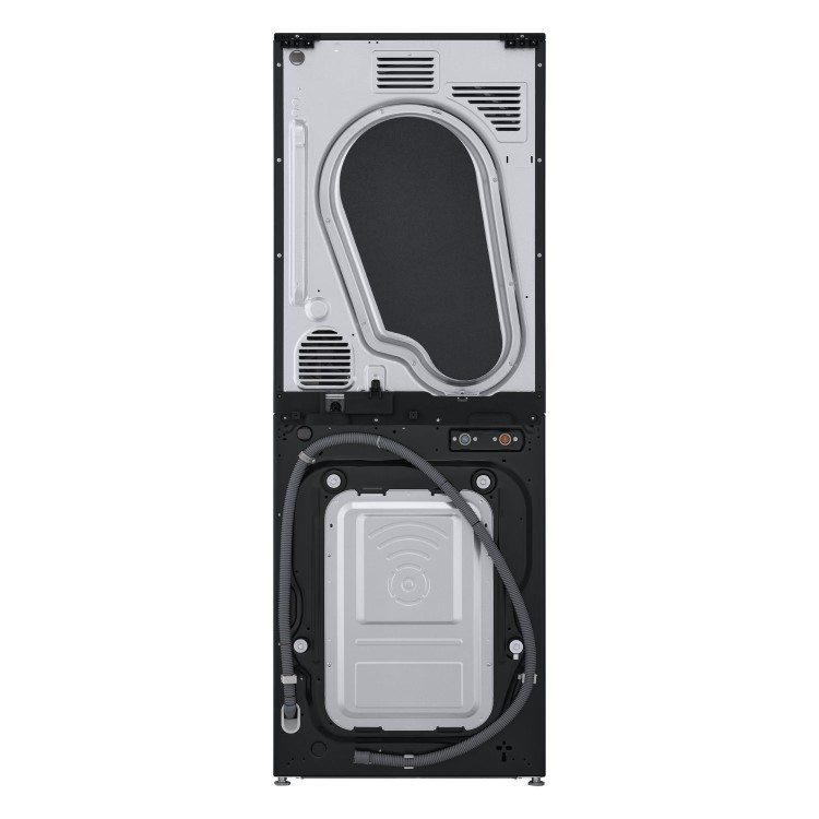 LG WashTower 12kg Wash 10kg Dry 1400rpm Stacked Washer Dryer - Black