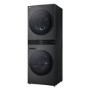 LG WashTower 12kg Wash 10kg Dry 1400rpm Stacked Washer Dryer - Black