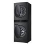 LG WashTower 12kg Wash 10kg Dry 1400rpm Stacked Washer Dryer - Black