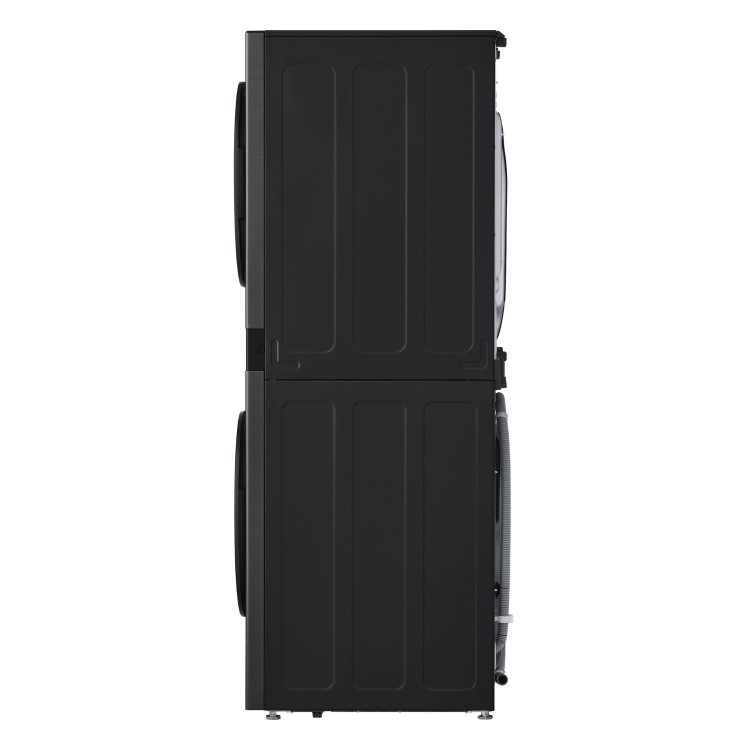 LG WashTower 12kg Wash 10kg Dry 1400rpm Stacked Washer Dryer - Black