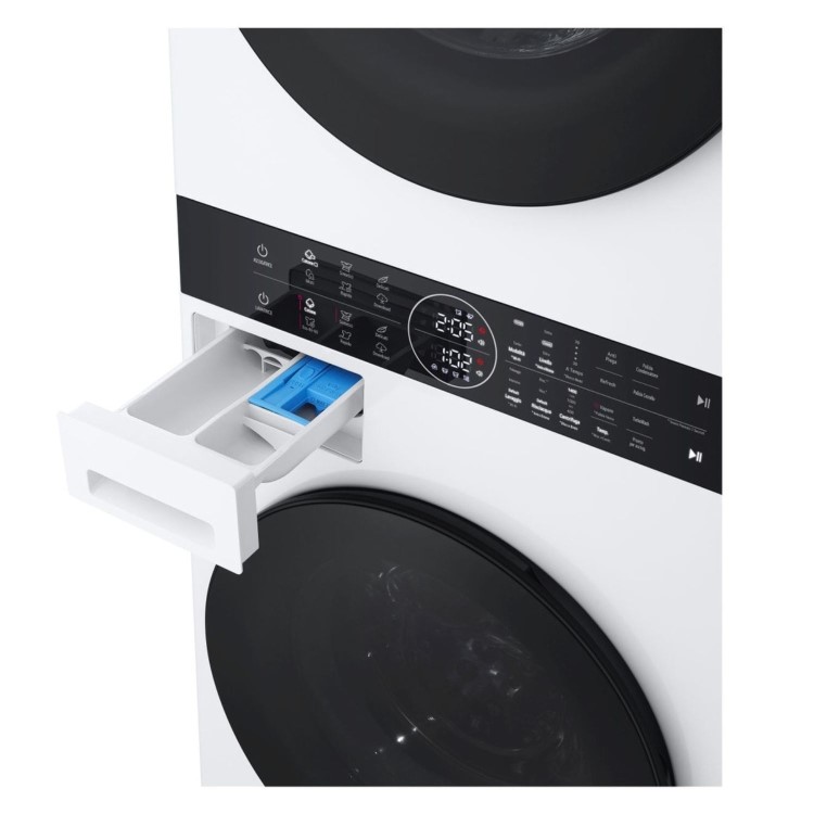LG WashTower 12kg Wash 10kg Dry 1400rpm Stacked Washer Dryer - White