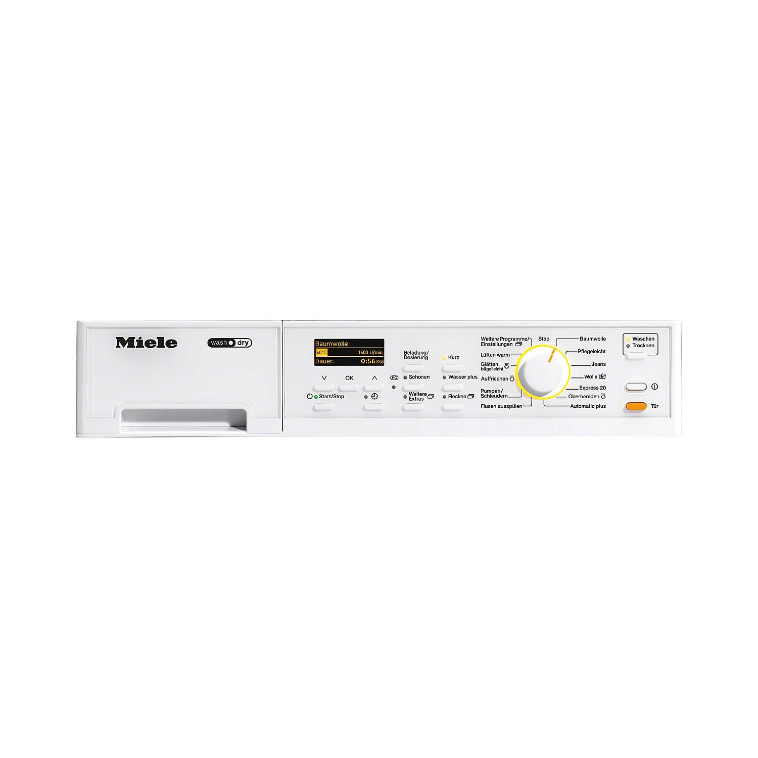 Miele WT2796 6kg Wash 3kg Dry Freestanding Washer Dryer White ...