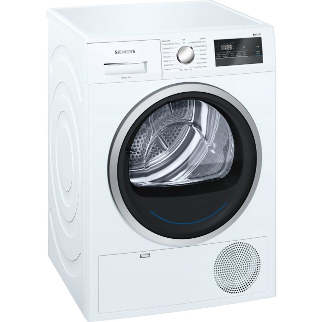 Siemens WT45N201GB iQ300 iSensoric 8kg Freestanding Condenser Tumble Dryer - White