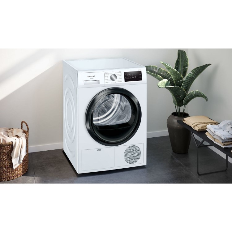Siemens iQ300 8kg Condenser Tumble Dryer - White