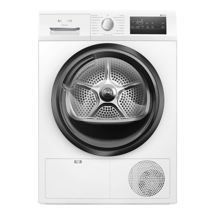 Siemens iQ300 8kg Condenser Tumble Dryer - White