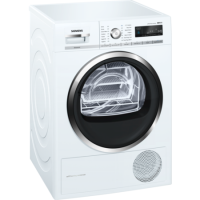 Siemens WT47W591GB iQ500 8kg Freestanding iSensoric Condenser Tumble Dryer With Heat Pump - White