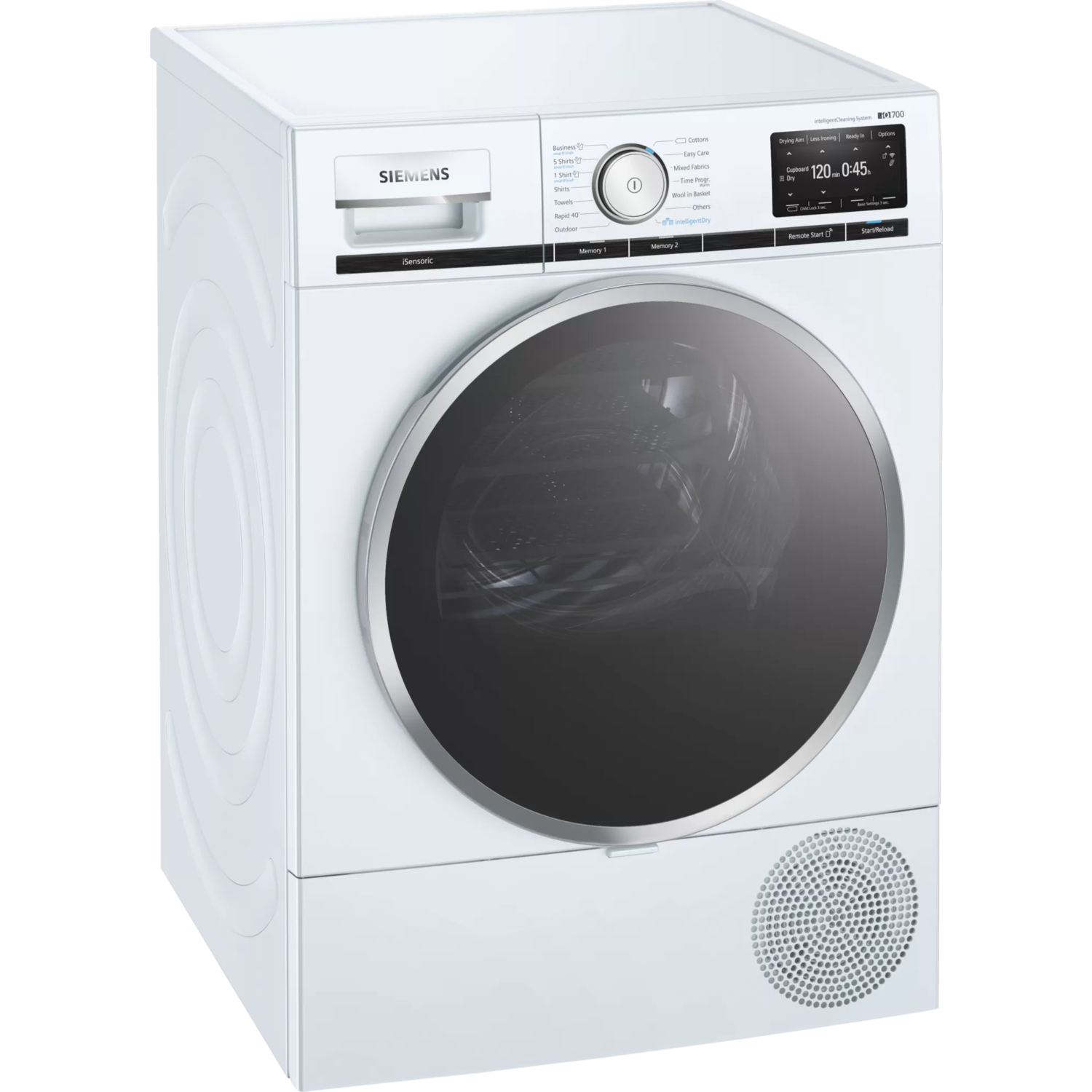 Refurbished Siemens iQ700 WT48XEH9GB Freestanding Heat Pump 9KG Tumble Dryer White