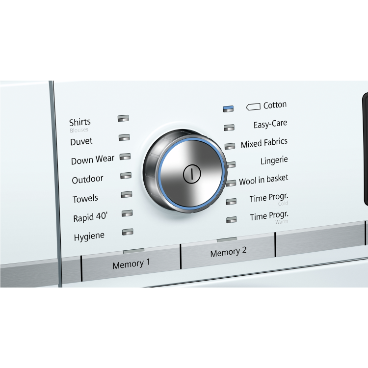 Siemens WT4HY790GB iQ700 iSensoric 9kg Freestanding Heat Pump Tumble Dryer-White