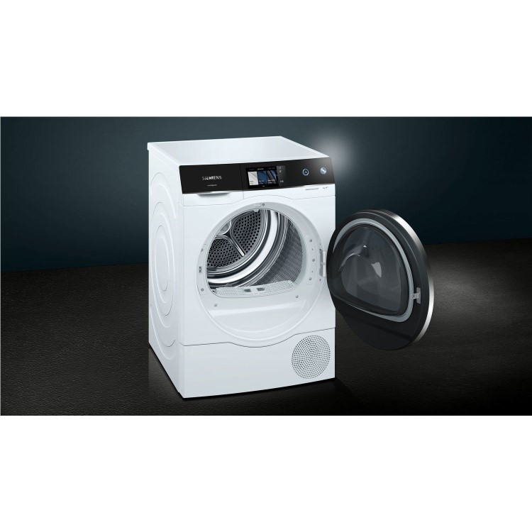 Siemens WT7XH940GB 9kg Condenser Tumble Dryer With Heat Pump - White
