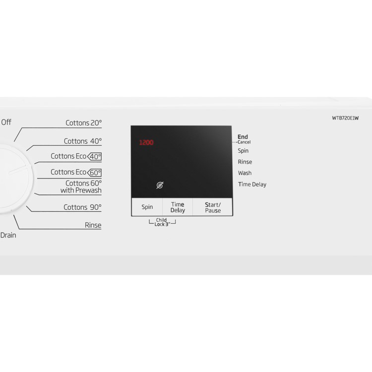 Beko WTB720E1W 7kg 1200rpm Freestanding Washing Machine - White