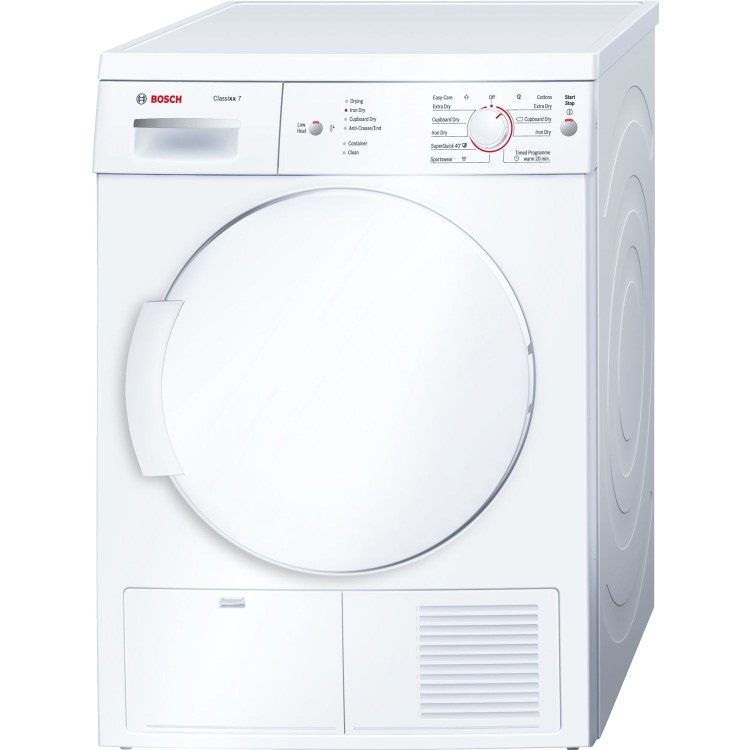 GRADE A2 - Bosch WTE84106GB Classixx 7kg Freestanding Condenser Tumble Dryer - White