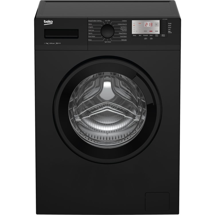 Beko WTG721M1B 7kg 1200rpm Freestanding Washing Machine - Black