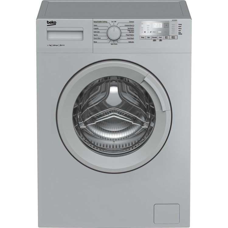 Beko WTG721M1S 7kg 1200rpm Freestanding Washing Machine - Silver