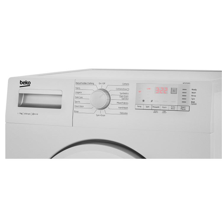 Beko WTG721M1S 7kg 1200rpm Freestanding Washing Machine - Silver