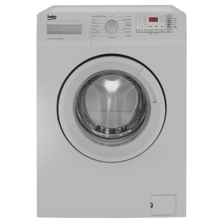 Beko WTG741M1S Excellence 7kg 1400rpm Freestanding Washing Machine - Silver