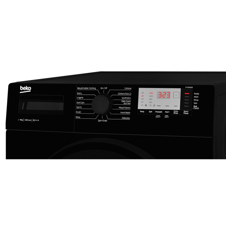 Beko WTG941B1B 9kg 1400rpm Freestanding Washing Machine - Black