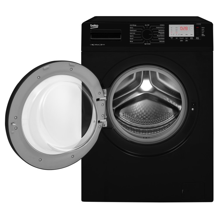 GRADE A2 - Beko WTG941B3B 9kg 1400rpm Freestanding Washing Machine With 28 Min Quick Wash - Black