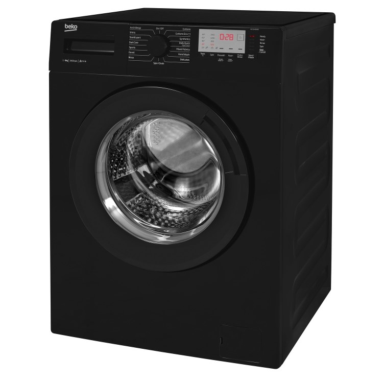 GRADE A2 - Beko WTG941B3B 9kg 1400rpm Freestanding Washing Machine With 28 Min Quick Wash - Black