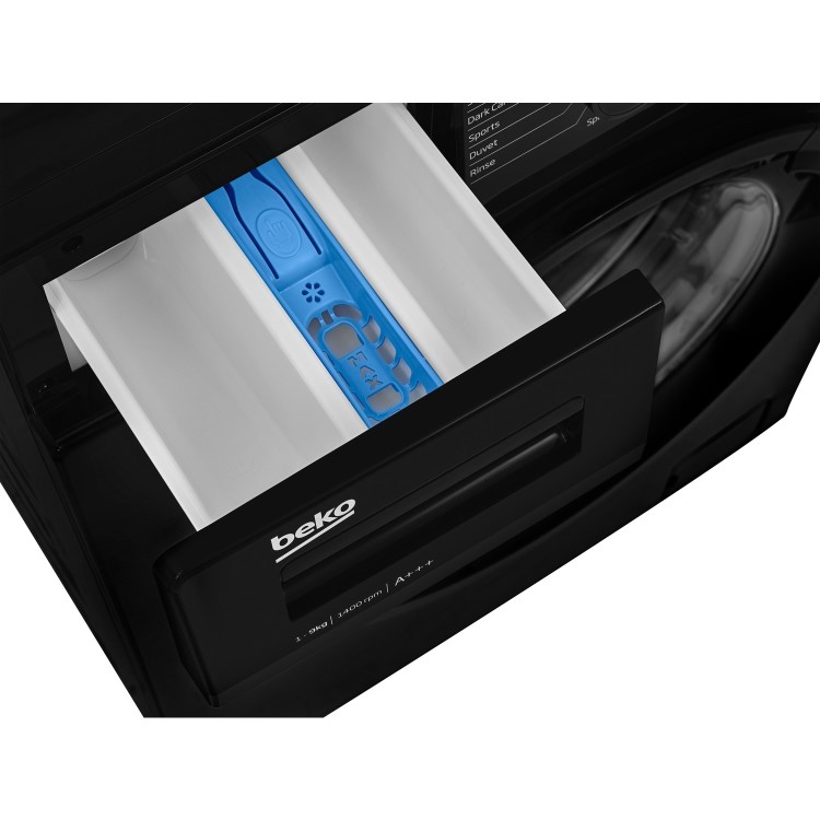 GRADE A2 - Beko WTG941B3B 9kg 1400rpm Freestanding Washing Machine With 28 Min Quick Wash - Black