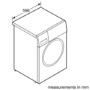 Refurbished Bosch Serie 4 WTH84000GB Freestanding Heat Pump 8KG Tumble Dryer White