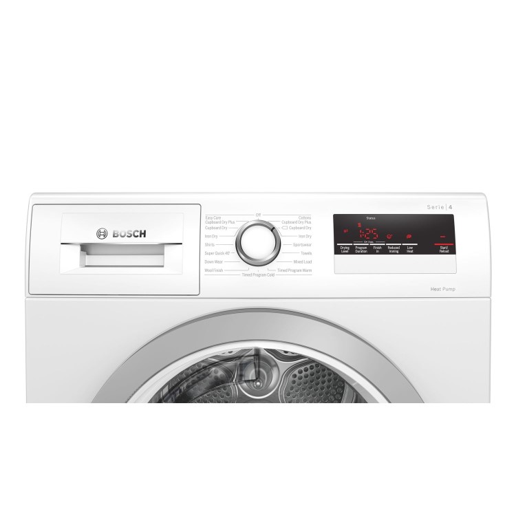 Bosch Series 4 8kg Freestanding Heat Pump Tumble Dryer - White