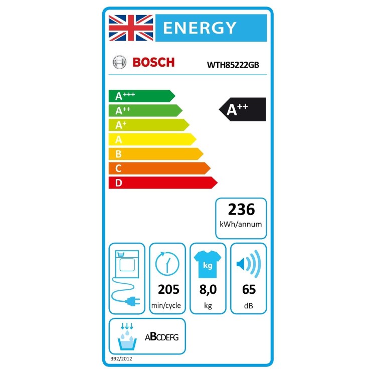 Bosch Series 4 8kg Freestanding Heat Pump Tumble Dryer - White