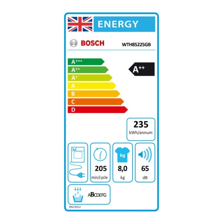 Refurbished Bosch Series 4 8kg Heat Pump Tumble Dryer - White